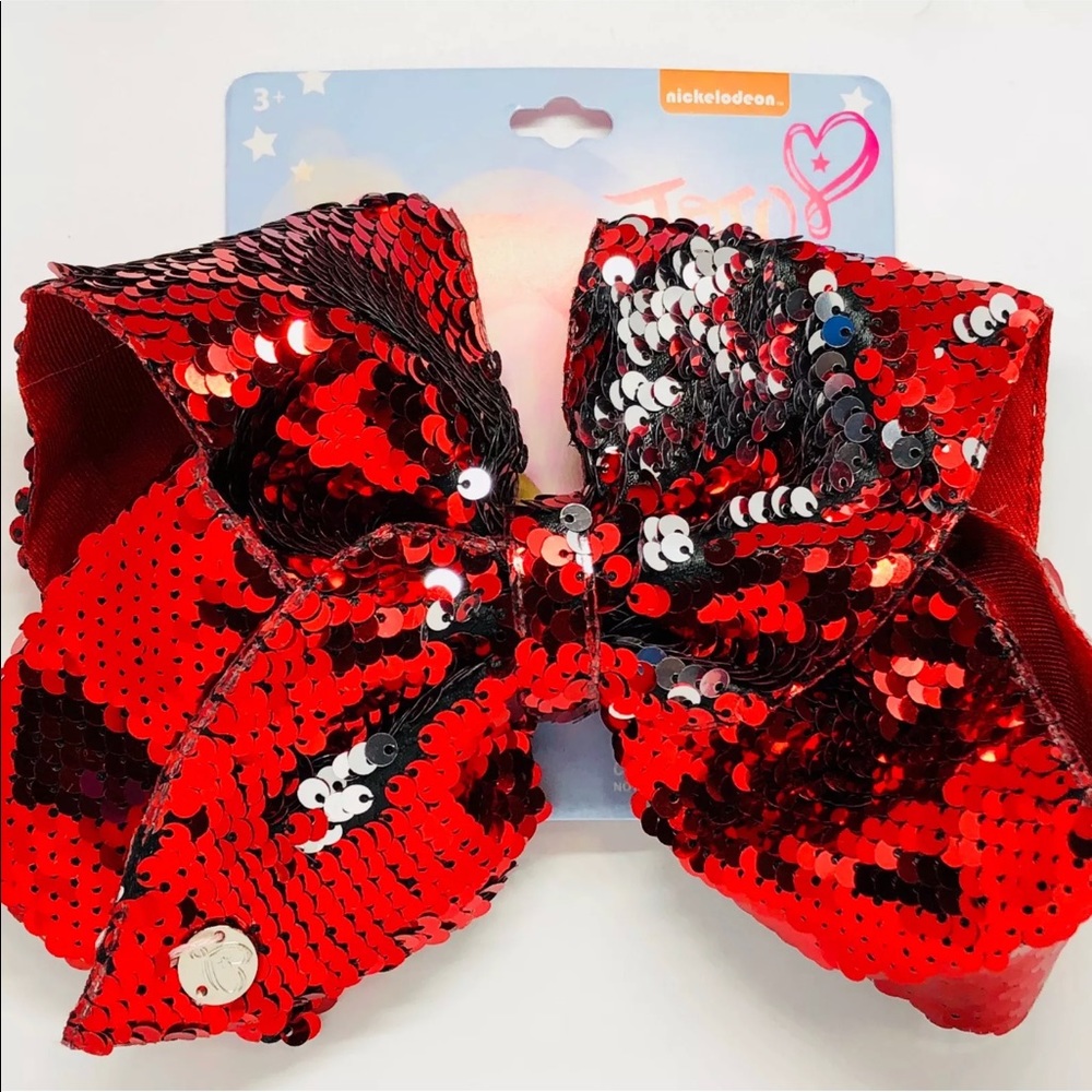 JoJo Siwa Red large Reverse Sequin Bow